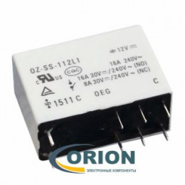 Реле OZ-SS-112L1 12VDC 16A 1C TYCO
