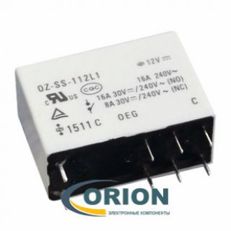 Реле OZ-SS-112L1 12VDC 16A 1C TYCO