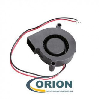 Вентилятор турбинный  50х50х15mm DC  5V 0.25A (скольжения) с гибким отводом 280мм 2 pin