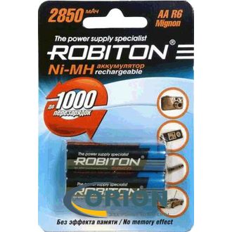 Аккумулятор R6/AA 1.2V 2850mАh NiMh ROBITON [2 штуки]