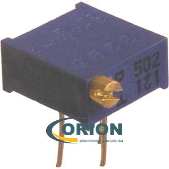 Резистор подстроечный 3296P        10ом   0,5вт 10% 25 оборотов (Mark: 100) (аналог СП5-2В) RUNTRON