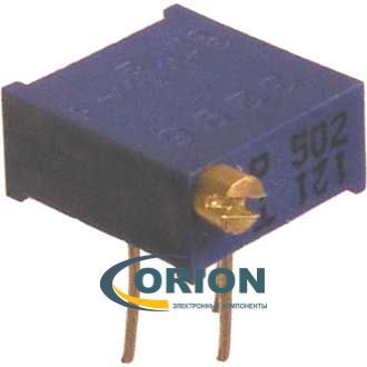 Резистор подстроечный 3296P 1мом   0,5вт 10% 25 оборотов (Mark: 105) (аналог СП5-2В) RUNTRON
