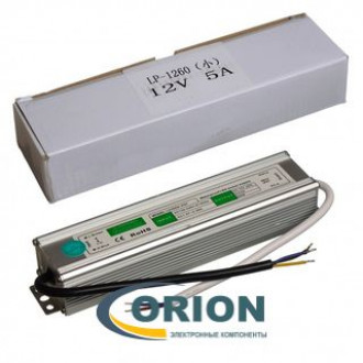 AC/DC преобразователь    12V/5A 60W IP67 LP-1260