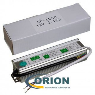 AC/DC преобразователь    12V/4.16A 50W IP67 LP-1250