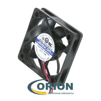 Вентилятор  50х50х10mm DC 12V 0.13A (качения) JAMICON KF0510B1H-R с гибким отводом 270мм 2 pin