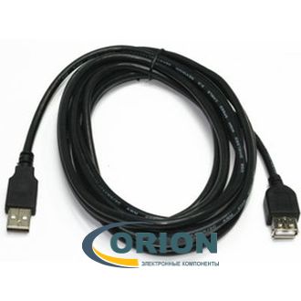 Шнур USB A штекер - USB A гнездо  3.0м (v2.0) GEMBIRD CCP-USB2-AMAF-10