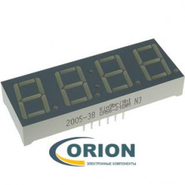 Индикатор цифровой 0.56" (14.2мм) четырехразрядный часы CA56-21SRWA (Red) ОА