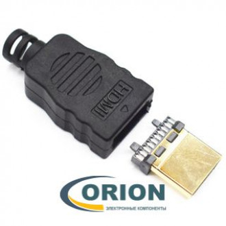 HDMI7009WB Штекер на шнур с корпусом