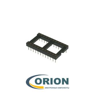 Панель для микросхемы SCLM-24 DIP шаг 2.54мм цанговая широкая 24 контакта