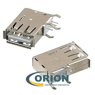 USBA-111 Розетка на плату 4pin