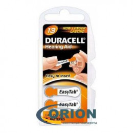 Батарейка ZA13 (PR48) (для слуховых аппаратов) 1.4V Durasell 7.8х5.33мм