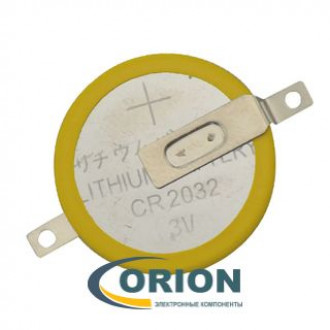Батарейка CR2032-LBY2 3V с выводами 2pin = LIR2032-LBY2