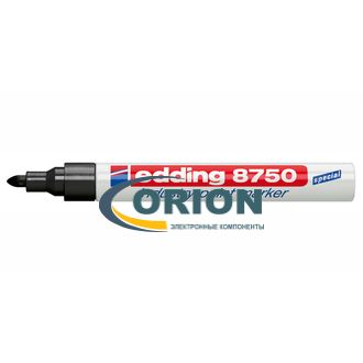 Маркер Edding E-8750 (2,0-4,0мм) черный - промышленный, лакирующий эффект
