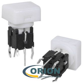 Кнопка TS5-3WR-11S LED красная 12VDC без фиксации, с подсветкой