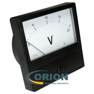 Вольтметр DC  20в (80х80) М42300 (аналог)