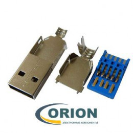 USBA 3.0 Штекер на кабель 9pin DS1107-01