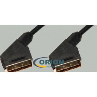 Шнур SCART штекер - SCART штекер Gold OD10мм 1.5м Premier