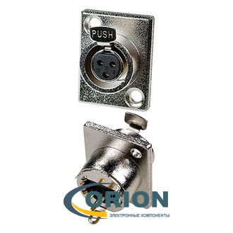 Гнездо mini XLR 3P на корпус