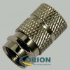F-гайка металл на кабель RG-11, RG-8U, RG-213U (никелированная медь)