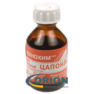 Лак Цапон красный 30мл СмолТехноХим