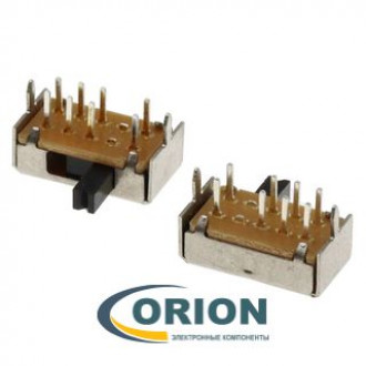 Переключатель движковый SK-23D07 (2P3T) ON-ON-ON