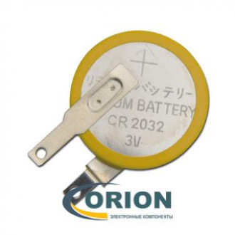 Батарейка CR2032-PDY2 3V с выводами 2pin = LIR2032-PDY2