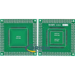 Переходник 3 в 1 QFP144 Pitch 0.65 mm / CQFP144 Pitch 0.635 mm / SQFP144 Pitch (V006)
