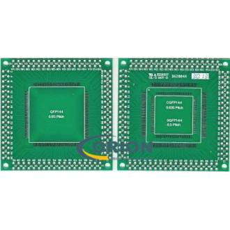 Переходник 3 в 1 QFP144 Pitch 0.65 mm / CQFP144 Pitch 0.635 mm / SQFP144 Pitch (V006)