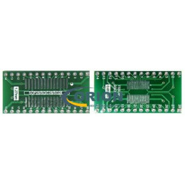 Переходник SOP4-28 шаг 1.27мм в SSOP4-28 шаг 0.65мм (№ 219)