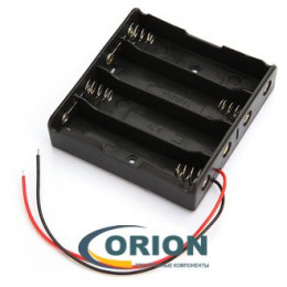 Батарейный отсек на 4 аккумулятора типа 18650 (14,8V) с проводом 150мм