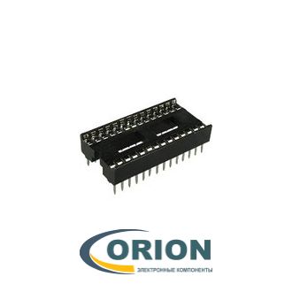 Панель для микросхемы ICSS-28 DIP шаг 1.778мм (d=10.16mm) 28 контактов