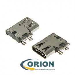 USBA 3.1 С Розетка угловая на плату USB3.1 TYPE-C 24PF-039