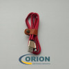 Шнур USB A штекер - USB micro-B(5P) штекер 1.0м (v2.0) кожа SH0020-V8 red