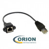 Шнур UTP 4 пары 5E-категории RJ-45  0.3м для монтажа на панель