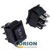 Переключатель, выключатель KCD4-203-C6-B/6P ON-OFF-ON 250V 15A (черный)