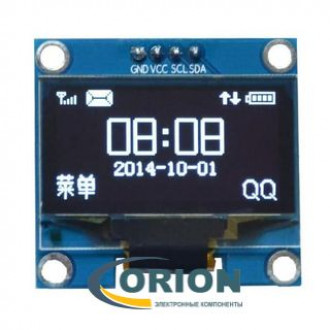 Дисплей 1.30" OLED 128X64 4P белый