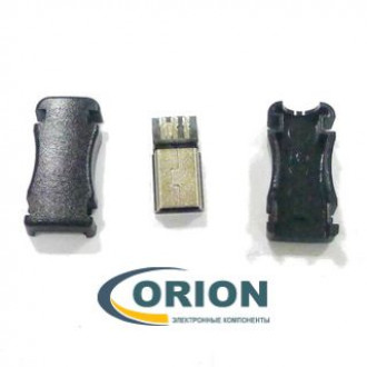 USB mini Штекер на кабель 5pin с корпусом