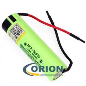 Аккумулятор 3400mAh 3.7V NCR18650B Panasonic с проводом