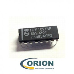 Микросхема 4021BP (HEF) DIP-16 (Mark: HEF4021BP)