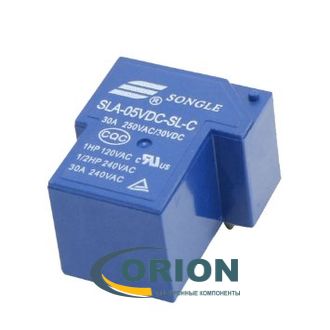 Реле SLA (T90)  5VDC-SL-C 5VDC 30A 1C SONGLE (Mark: SLA-05VDC-SL-C)