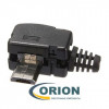 USB micro Штекер на кабель угловой с корпусом 5pin (черный)