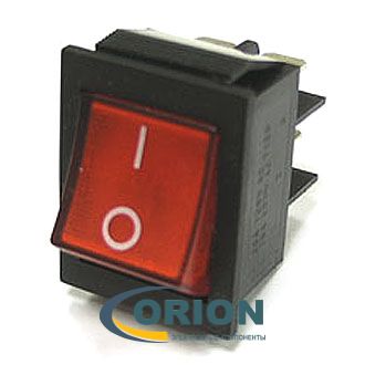 Переключатель, выключатель IRS-202-2C ON-ON 250V 15A (красный)
