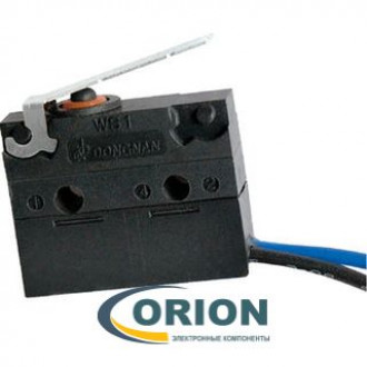 Микропереключатель WS1-Z3-W150R500 ON-(ON) 250V 5A рычажного типа с проводами