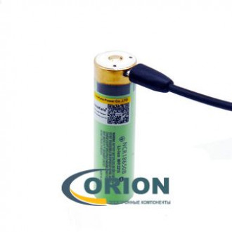 Аккумулятор 3400mAh 3.7V NCR18650B с USB зарядкой LiitoKala с наконечником