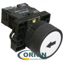 Кнопочный переключатель LXA2 (3SA5)-BA3341 OFF-(ON) NO белая 3A 240V
