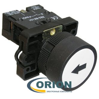 Кнопочный переключатель LXA2 (3SA5)-BA3341 OFF-(ON) NO белая 3A 240V