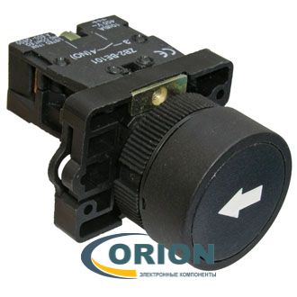 Кнопочный переключатель LXA2 (3SA5)-BA3351 OFF-(ON) NO черная 3A 240V