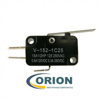 Микропереключатель 1185RE8 V-152-1C25 ON-(ON) 250V 16A рычажного типа MICRO SWITCH