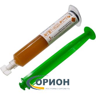 Флюс гель FN-210 10мл BGA/SMD шприц луер лок (безотмывочный)