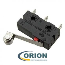 Микропереключатель SM5-05N-115-G45+ ON-(ON) 250V 5A рычажного типа с роликом